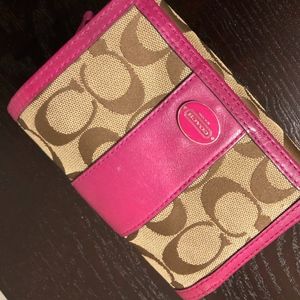 Coach Wallet-Small  Brown/Pink